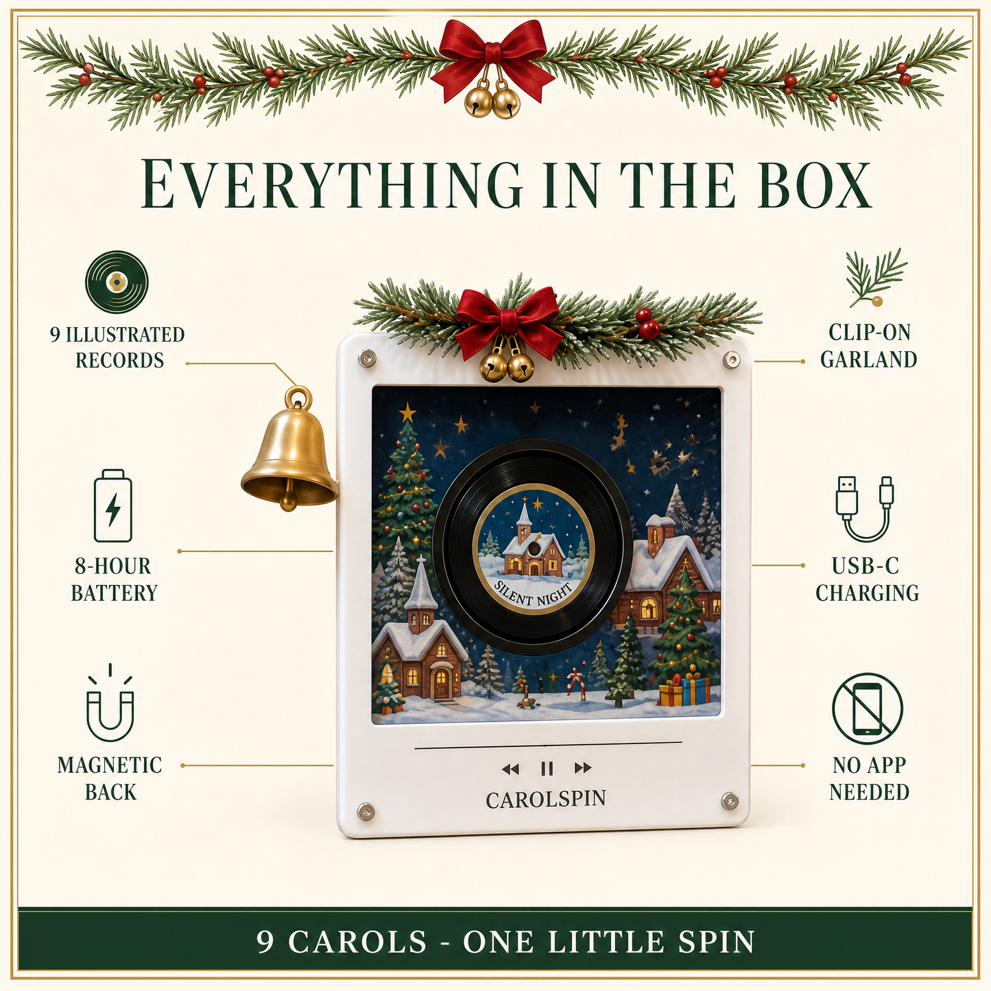CarolSpin Vinyl + 9 Disc